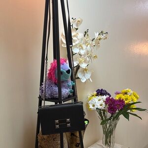 Valentino Black Crossbody Bag with Chain Strap